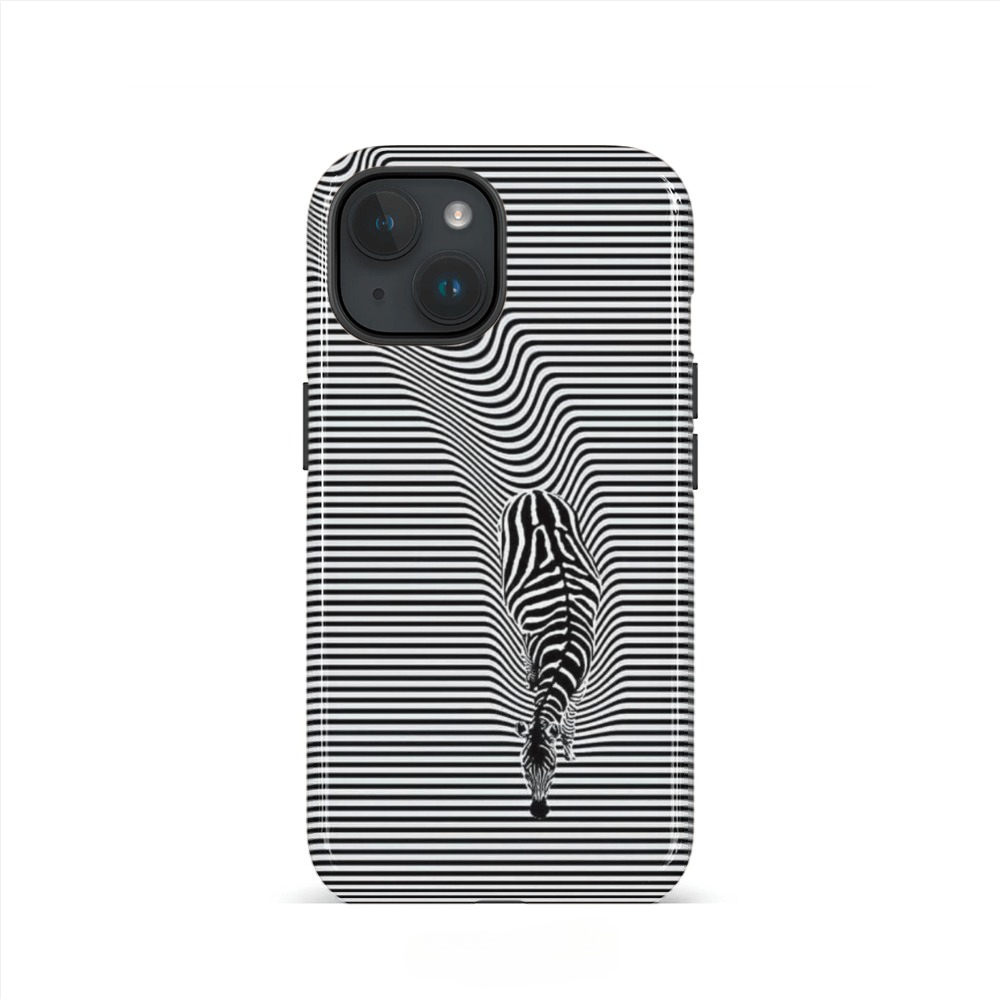 Phone Cases Zebra - Artistic Zebra Stripe 2-in-1 Phone Case