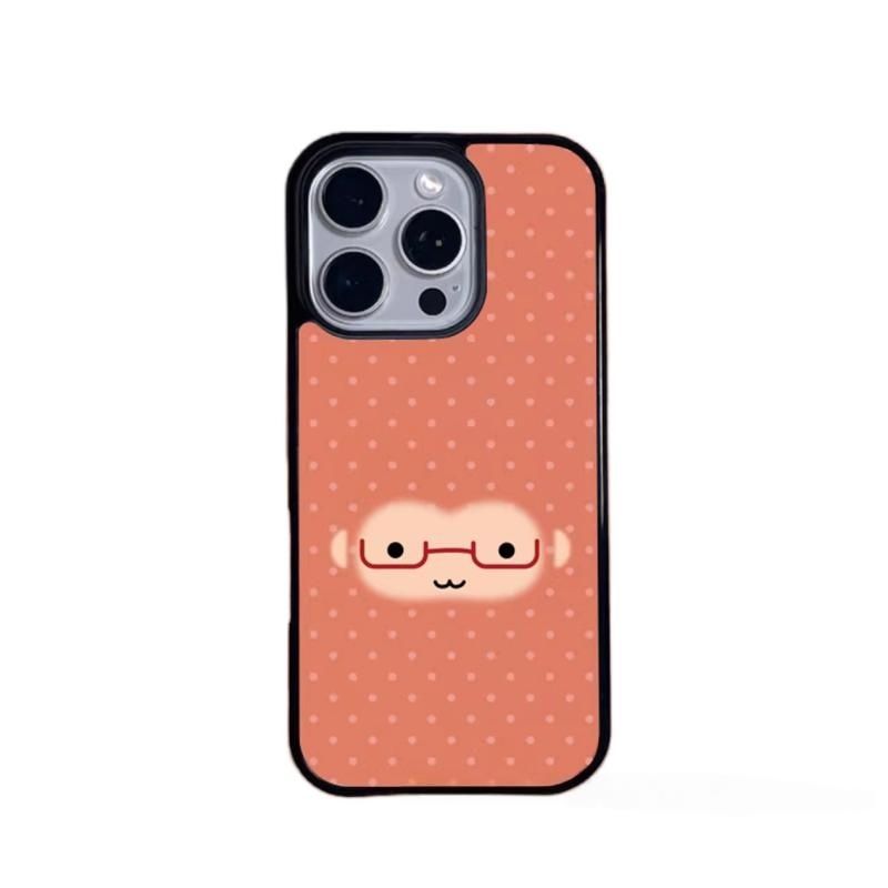 Phone Cases Polka Dot - Red Glasses Monkey Face Polka Dots