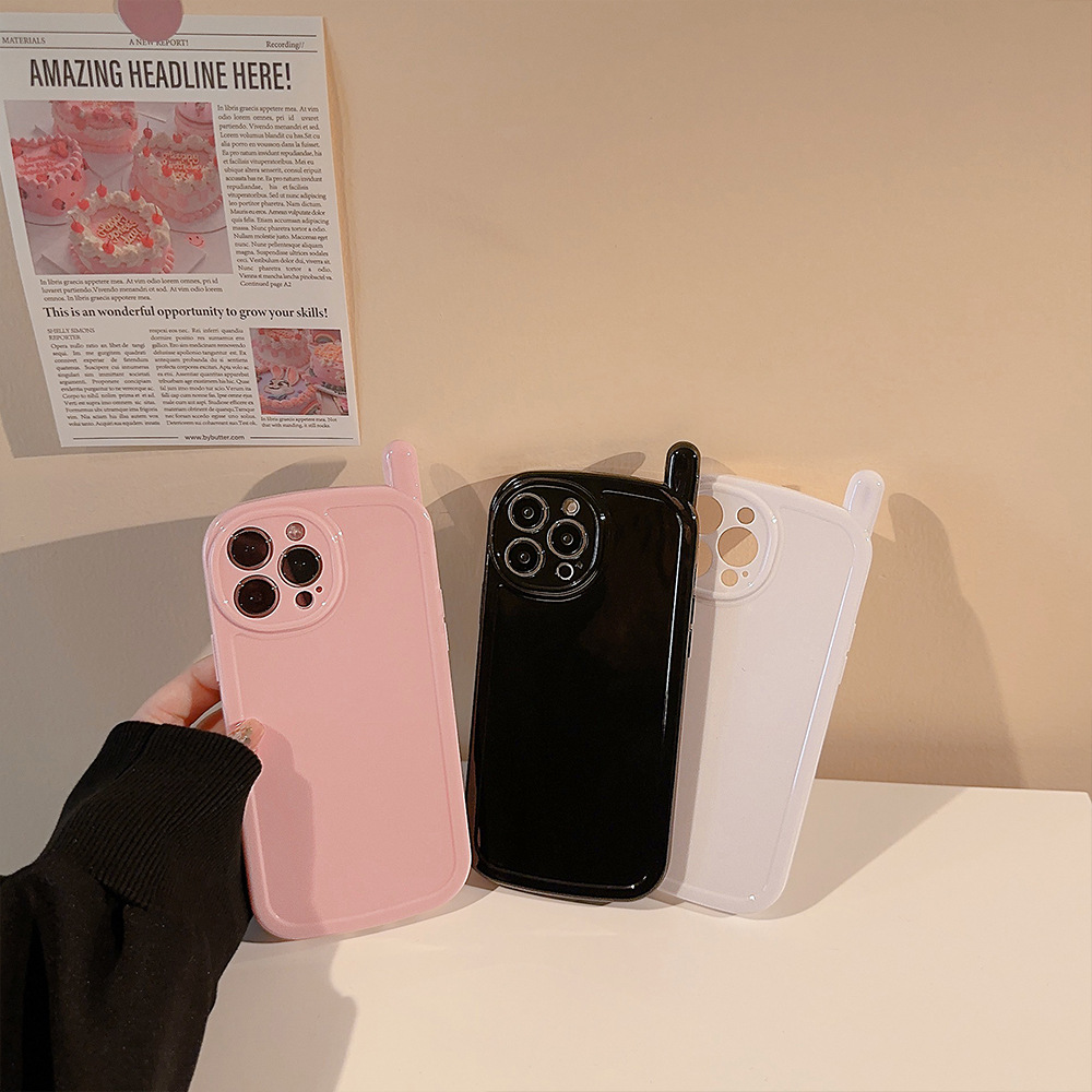 Phone Cases For Iphone 16 - Korean Solid Colors Antenna Design Soft