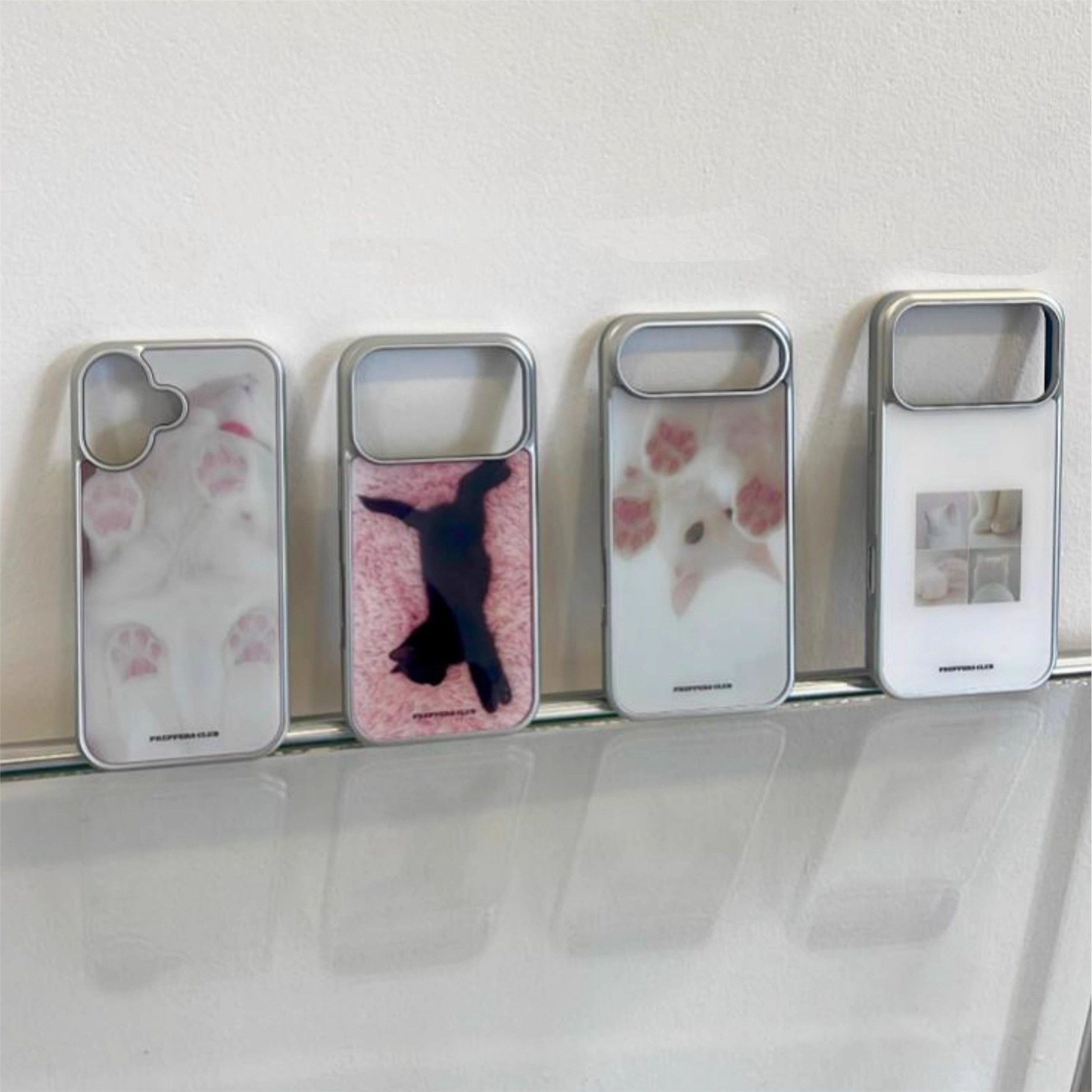 Phone Cases Aesthetic - Korean Ins Cartoon Cute Pink Cat