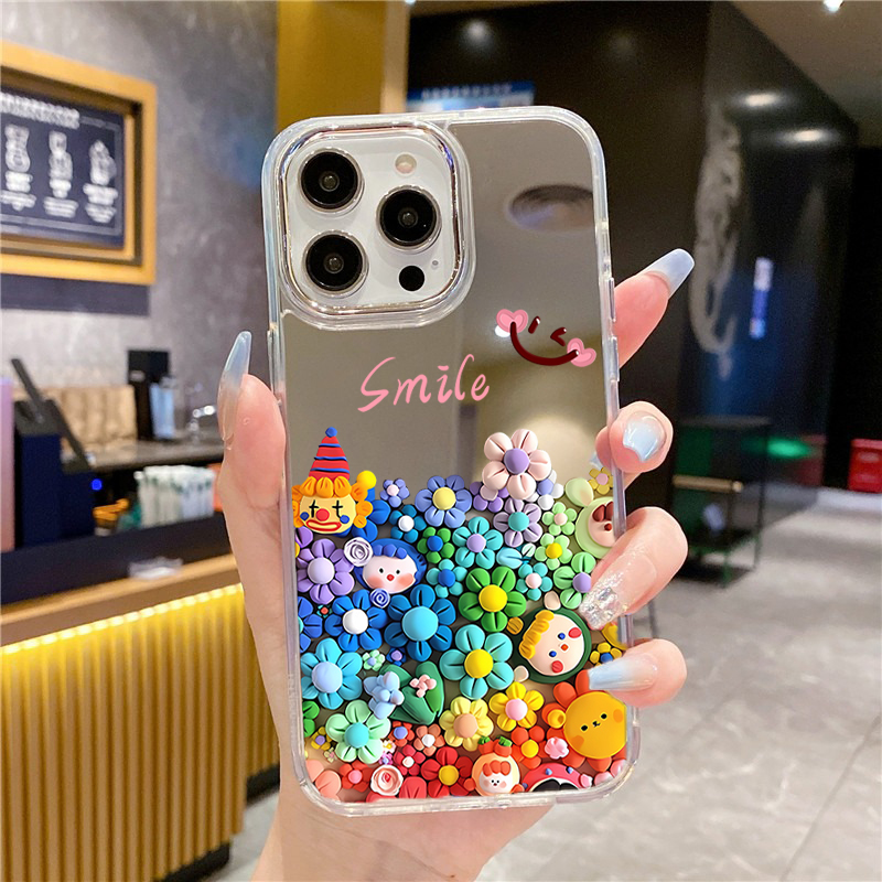 Cute Flower Makeup Mirror Phon – Phone Cases Aesthetic Bewertung und Preis