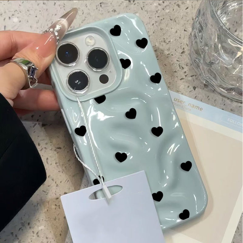 Aesthetic Cute Black Heart Sho – Phone Cases Aesthetic Bewertung und Preis