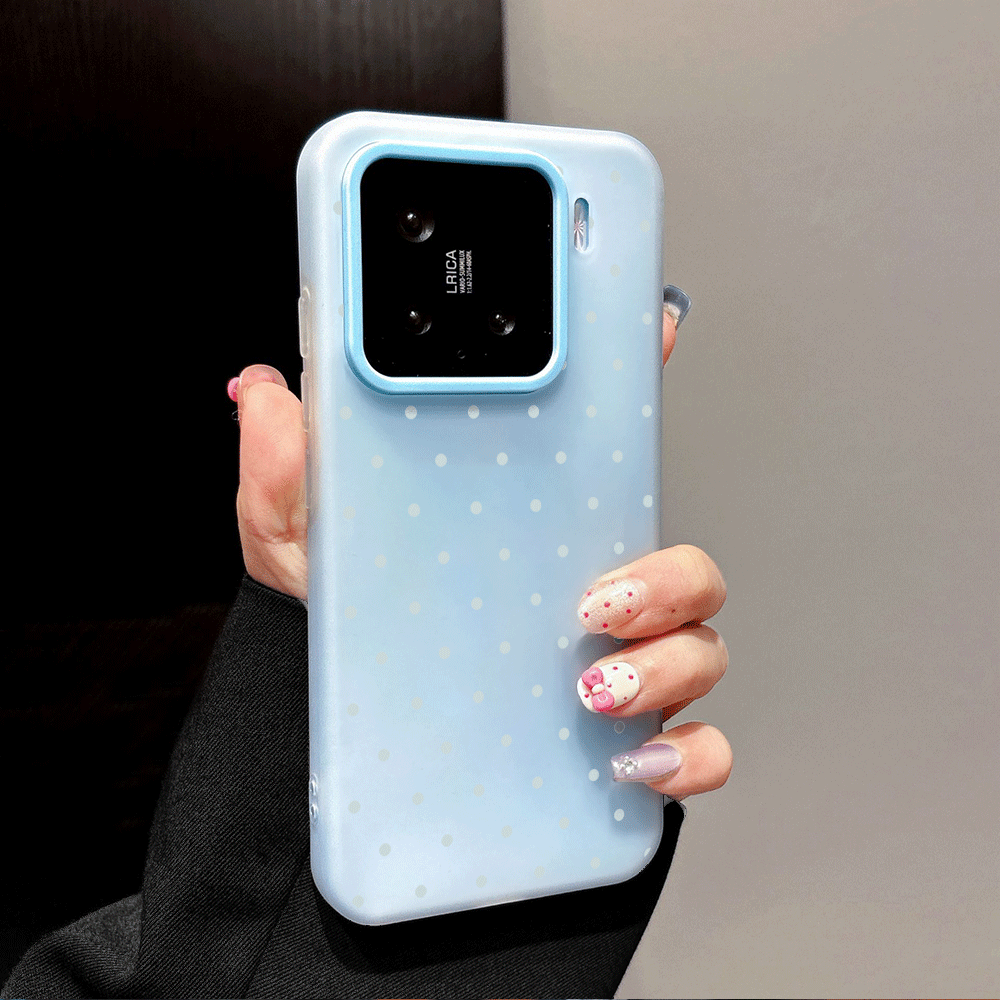 Adorable Light Blue Polka Dot  – Phone Cases Polka Dot Bewertung und Preis