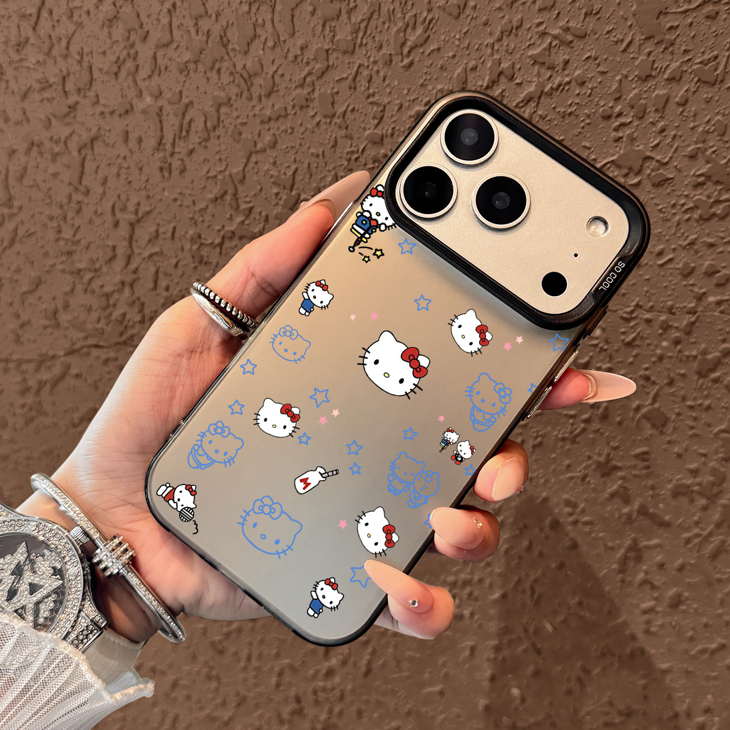 Cute Blue Hello Kitty Pattern  – Phone Cases Mous Bewertung und Preis