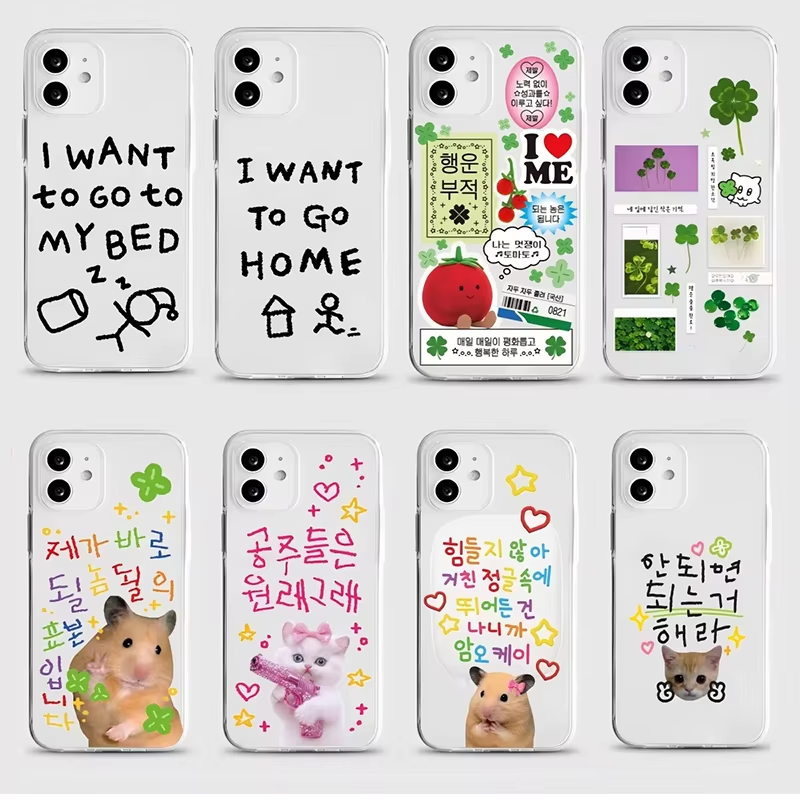 Korean Ins Cute Four Leaf Clov – Phone Cases Mous Bewertung und Preis