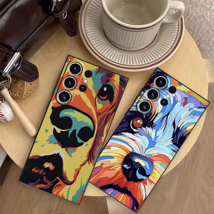 Colorful Dog Pop Painting Case – Phone Cases Samsung S25 Ultra Bewertung und Preis