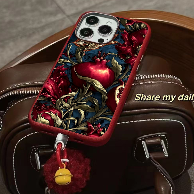 Vintage Pomegranate TPU Art Ph – Phone Cases Aesthetic Bewertung und Preis