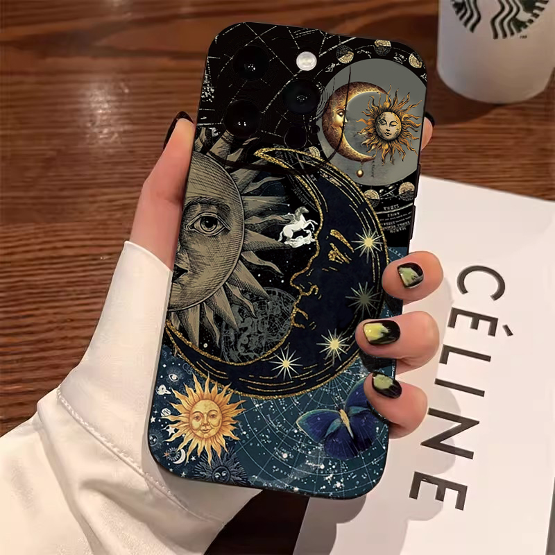 Aesthetic Sun Moon Print Phone – Phone Cases Aesthetic Bewertung und Preis