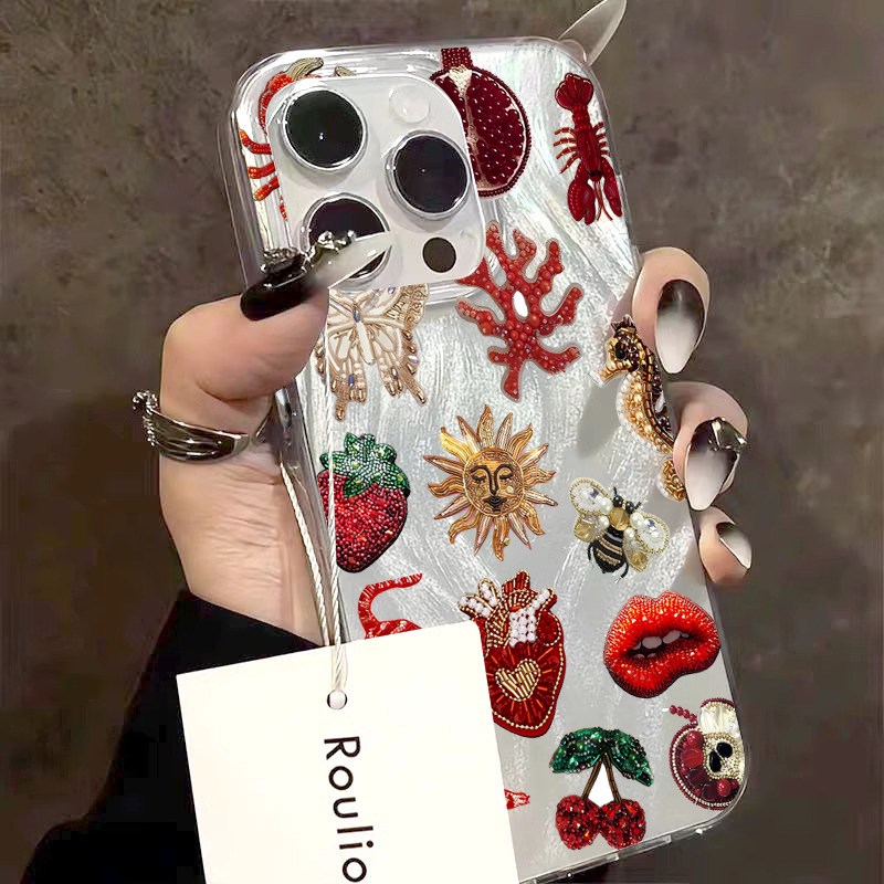 Crab Fish Floral Heart-Shaped  – Phone Cases Mous Bewertung und Preis