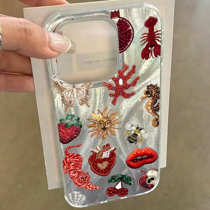 Crab Fish Floral Heart-Shaped  – Phone Cases Mous Bewertung und Preis