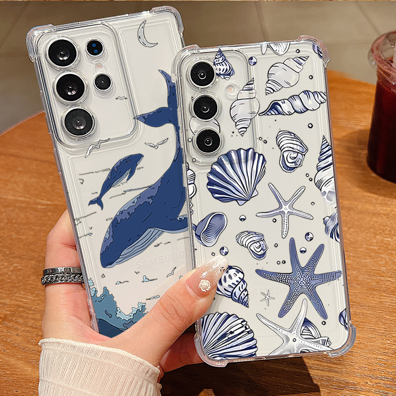 Whale Turtle Pattern Clear Pho – Phone Cases Samsung S25 Ultra Bewertung und Preis