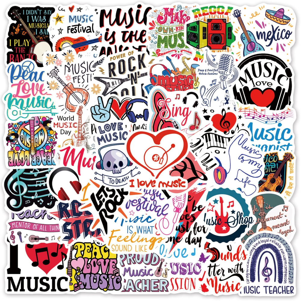 50PCS Music Stickers Graffiti  – Phone Cases Aesthetic Bewertung und Preis