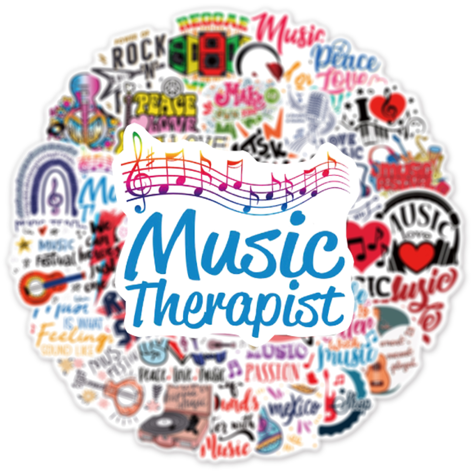 50PCS Music Stickers Graffiti  – Phone Cases Aesthetic Bewertung und Preis