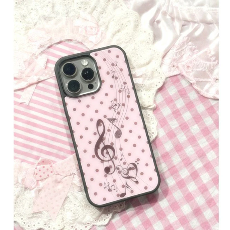 Korean ins Pink Brown Polka Do – Phone Cases Polka Dot Bewertung und Preis