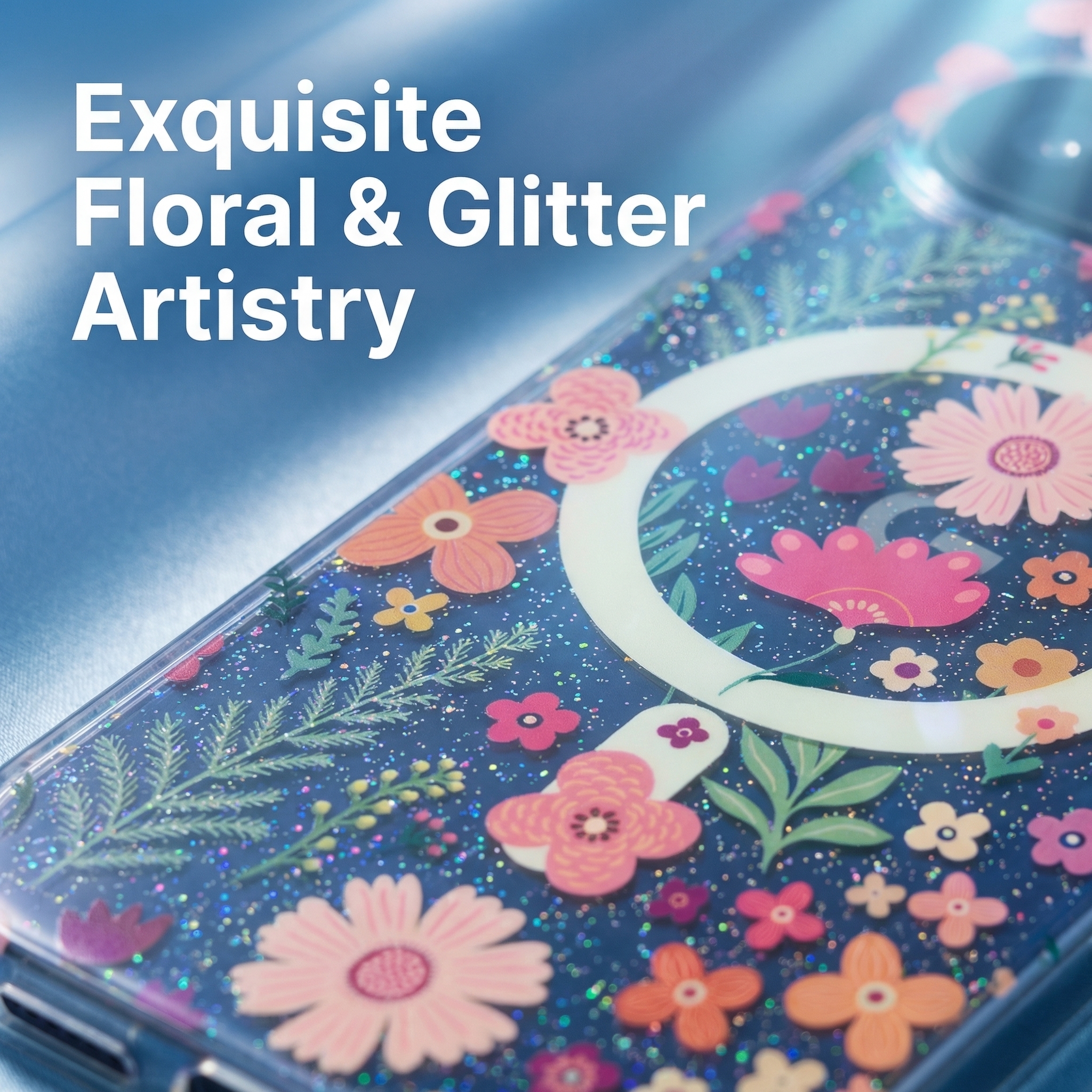 Luxury Spring Clear Glitter Pr – Phone Cases Aesthetic Bewertung und Preis