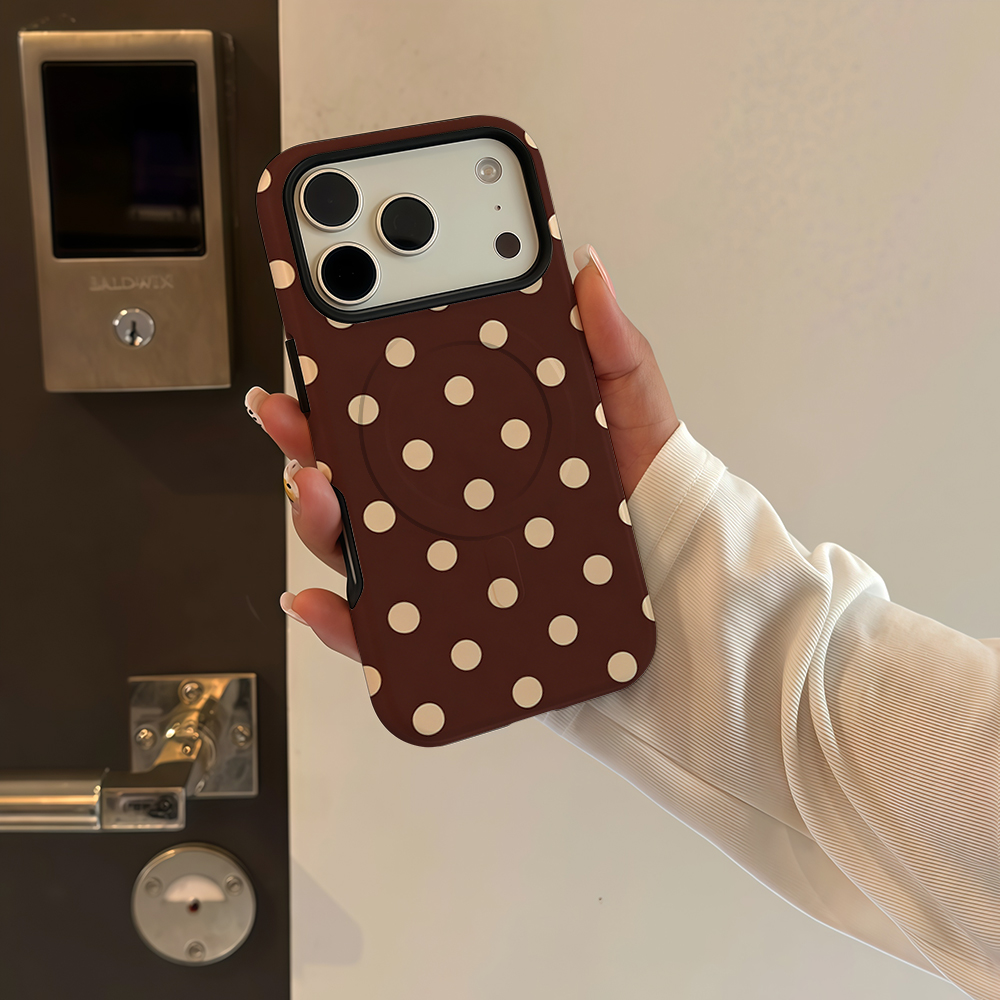 Brown Beige Polka Dot Phone Ca – Phone Cases Polka Dot Bewertung und Preis
