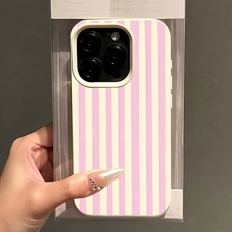 Simple Pink Vertical Striped L – Phone Cases Mous Bewertung und Preis