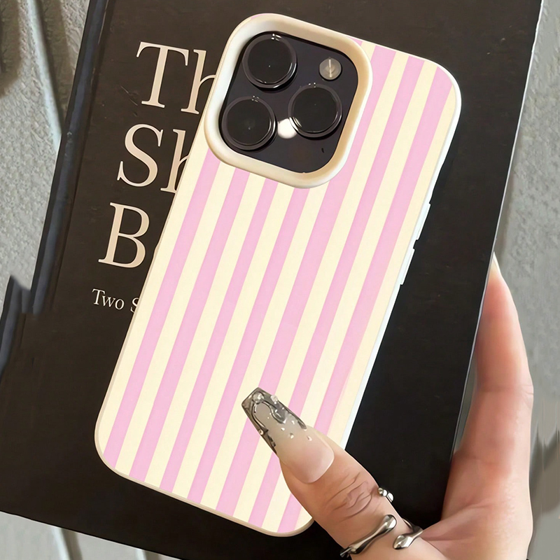 Simple Pink Vertical Striped L – Phone Cases Mous Bewertung und Preis