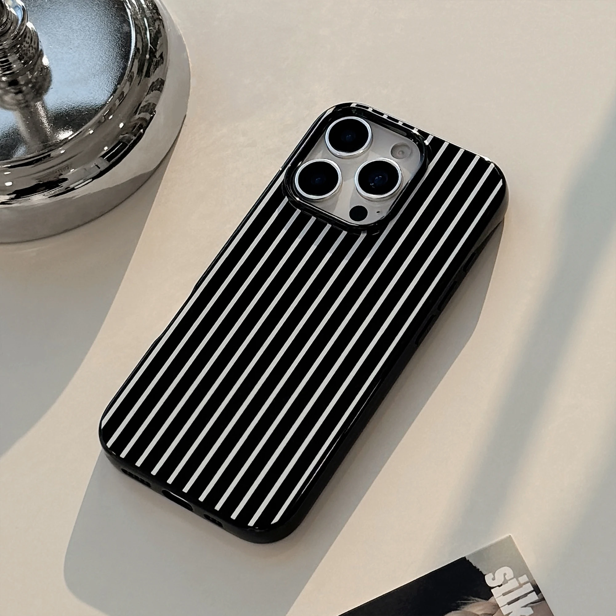 Retro Black White Lines With Z – Phone Cases Zebra Bewertung und Preis