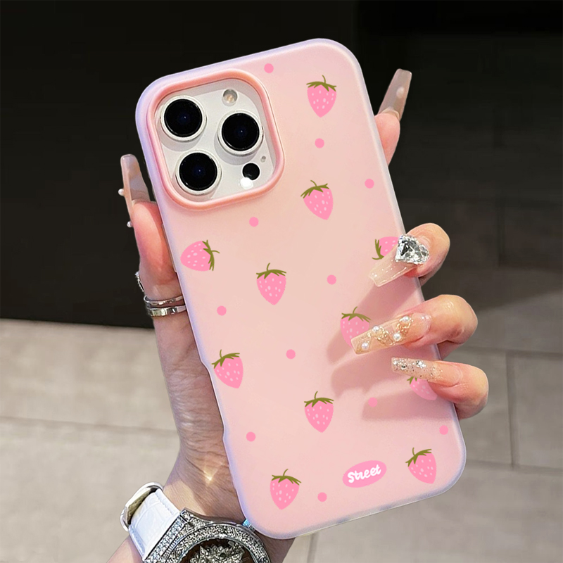 Sweet Pink Strawberry Pattern  – Phone Cases Mous Bewertung und Preis