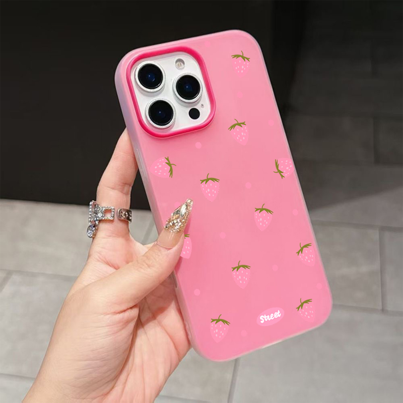 Sweet Pink Strawberry Pattern  – Phone Cases Mous Bewertung und Preis