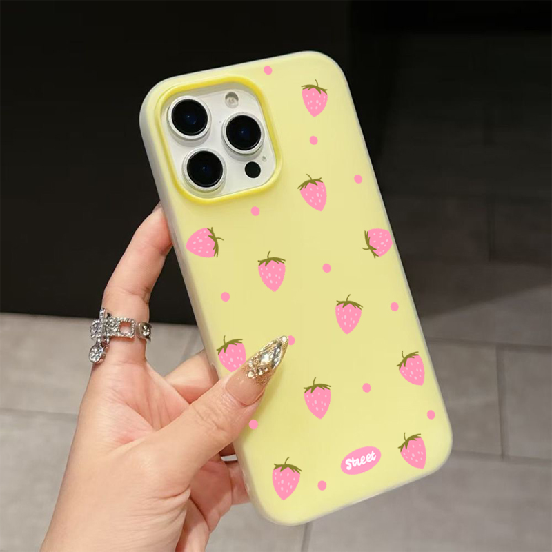 Sweet Pink Strawberry Pattern  – Phone Cases Mous Bewertung und Preis