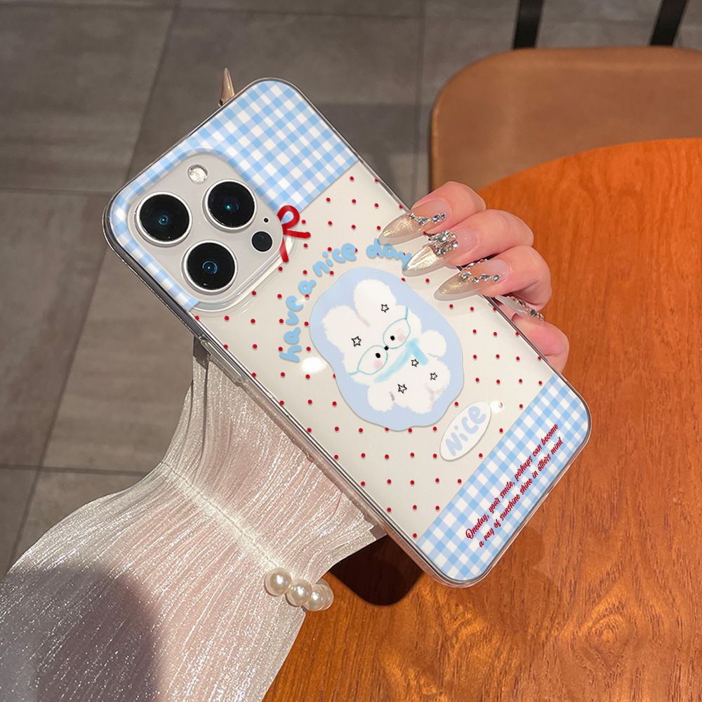 Cartoon Cute Rabbit Red Polka  – Phone Cases Polka Dot Bewertung und Preis
