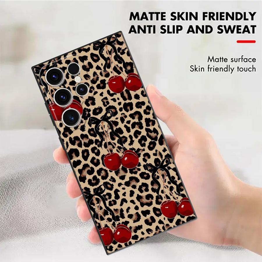 Leopard Cherry Funda Phone Cov – Phone Cases Galaxy S26 Ultra Bewertung und Preis