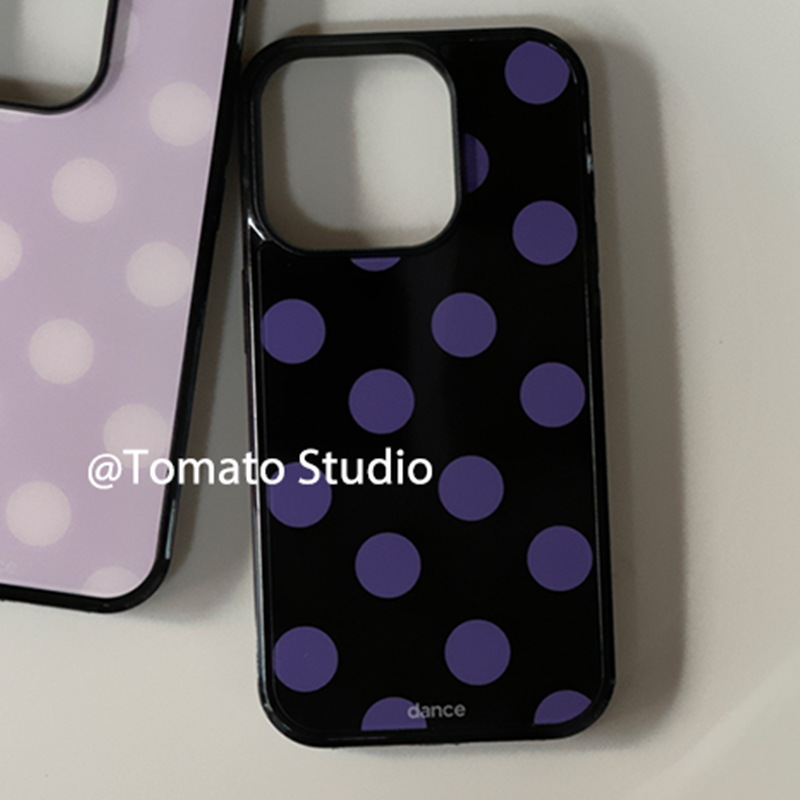 Korean Ins Fashion Purple Polk – Phone Cases Polka Dot Bewertung und Preis