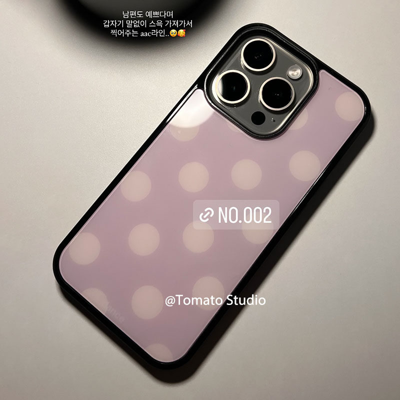 Korean Ins Fashion Purple Polk – Phone Cases Polka Dot Bewertung und Preis