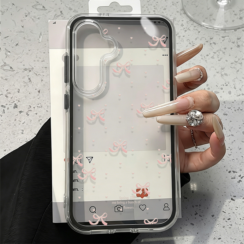 Cute Pink Bow Soft Phone Case  – Phone Cases That Cover The Camera Bewertung und Preis