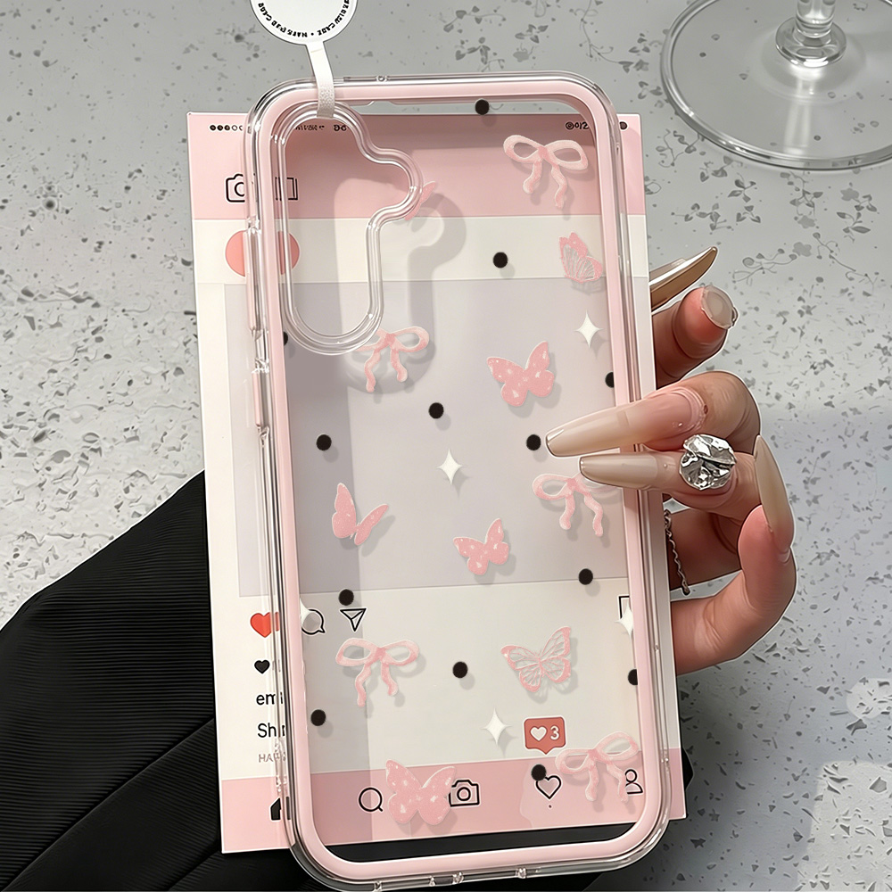 Cute Pink Bow Soft Phone Case  – Phone Cases That Cover The Camera Bewertung und Preis
