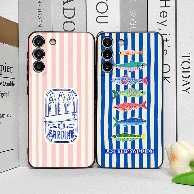 Cute Striped Pattern Sardines  – Phone Cases Oppo Bewertung und Preis