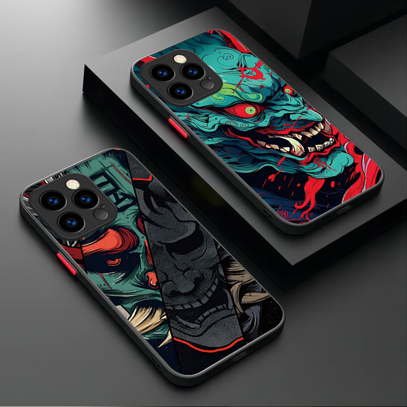 Samurai Hannya Mask Ghost Prin – Phone Cases Mous Bewertung und Preis