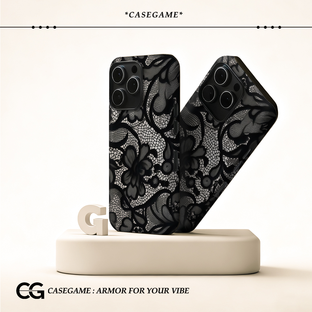 Black Lace Pattern Phone Case  – Phone Cases Zebra Bewertung und Preis
