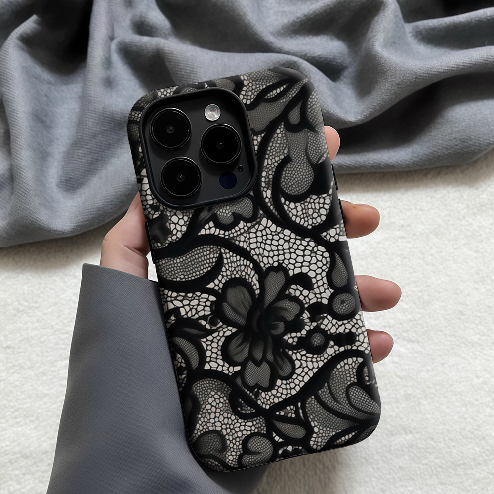 Black Lace Pattern Phone Case  – Phone Cases Zebra Bewertung und Preis