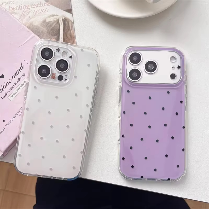 Minimalist Ins Style Purple Po – Phone Cases Polka Dot Bewertung und Preis