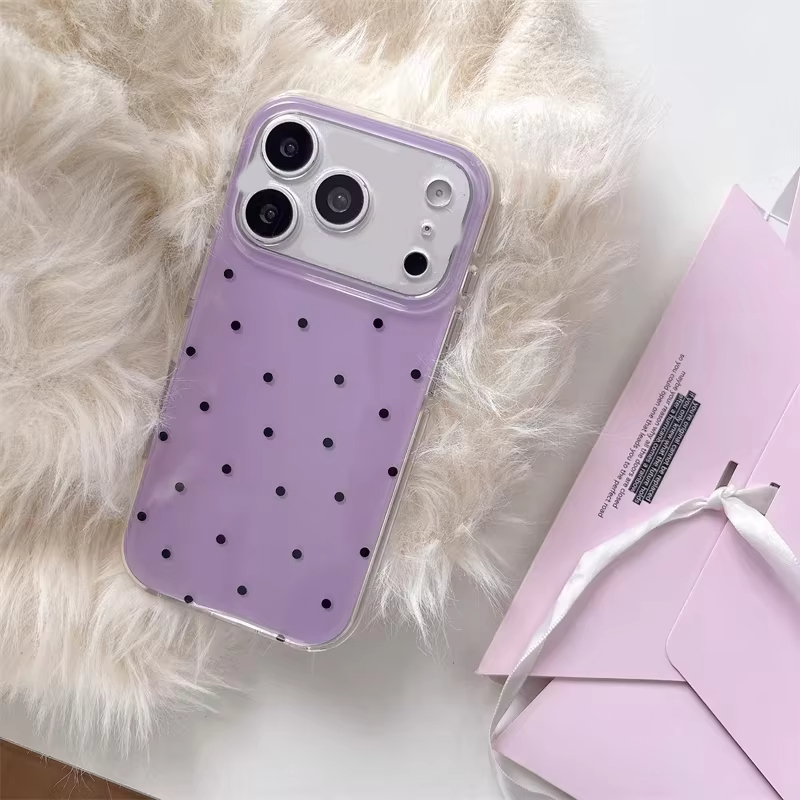 Minimalist Ins Style Purple Po – Phone Cases Polka Dot Bewertung und Preis