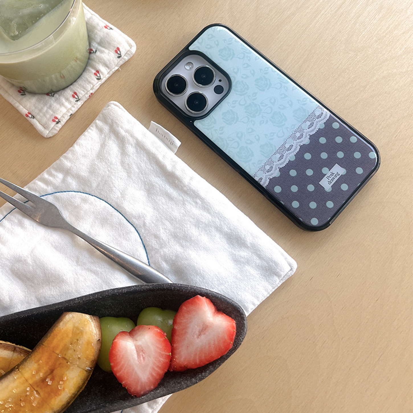 Korean Ins Polka Dots Lace Ros – Phone Cases Aesthetic Bewertung und Preis
