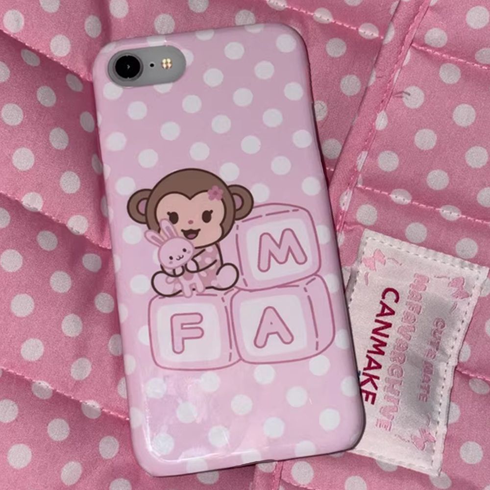 Korean Cartoon Sweet Pink Cute – Phone Cases Polka Dot Bewertung und Preis