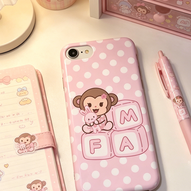 Korean Cartoon Sweet Pink Cute – Phone Cases Polka Dot Bewertung und Preis