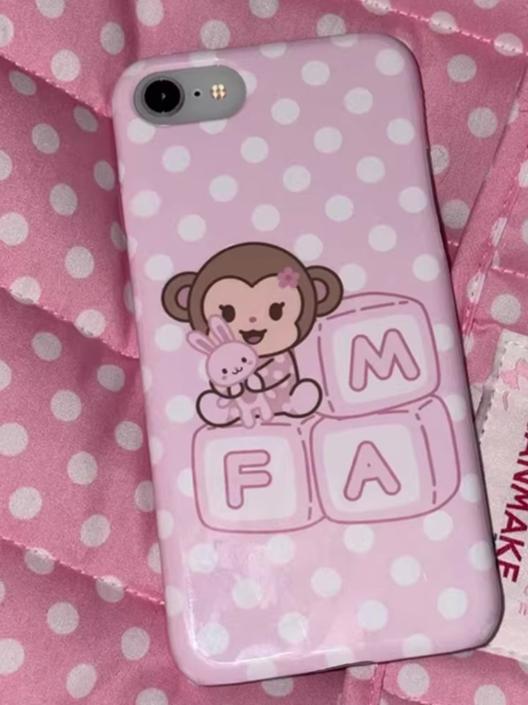 Korean Cartoon Sweet Pink Cute – Phone Cases Polka Dot Bewertung und Preis