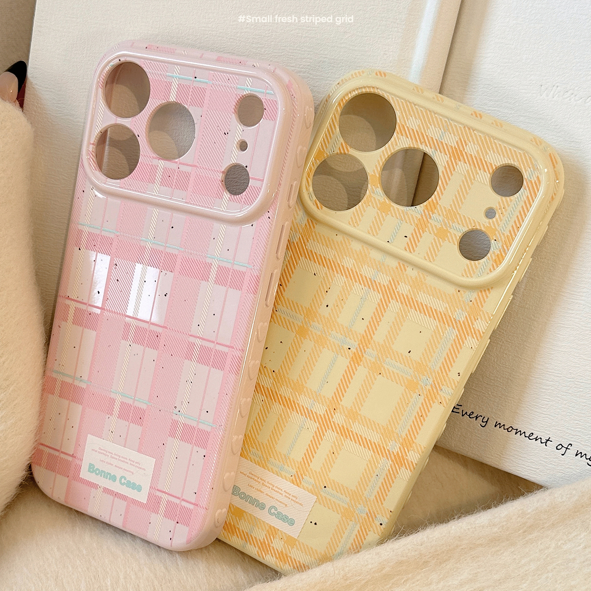 Korean Splashed ink Grid Patte – Phone Cases That Cover The Camera Bewertung und Preis