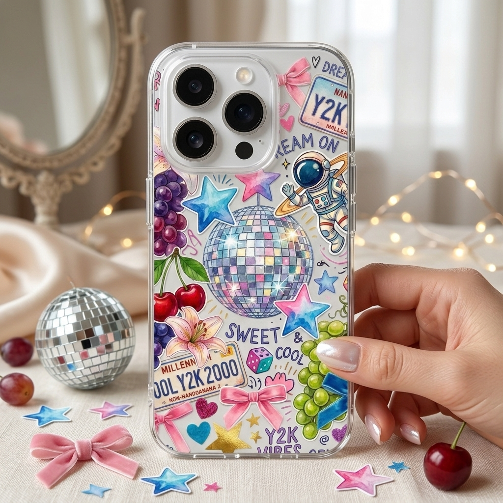 Y2K Disco Ball Sticker Print P – Phone Cases Aesthetic Bewertung und Preis