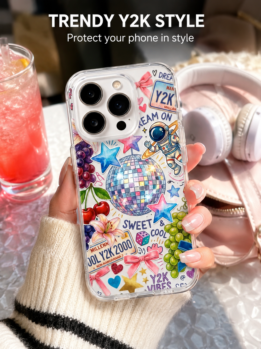 Y2K Disco Ball Sticker Print P – Phone Cases Aesthetic Bewertung und Preis