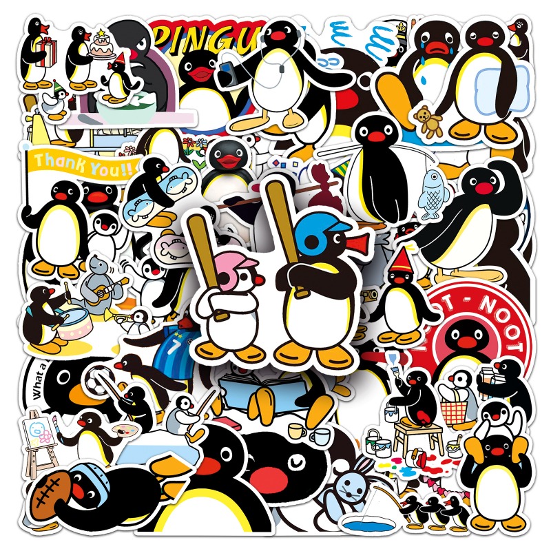 50PCS Hot Cute Pingu Stickers  – Phone Cases Aesthetic Bewertung und Preis