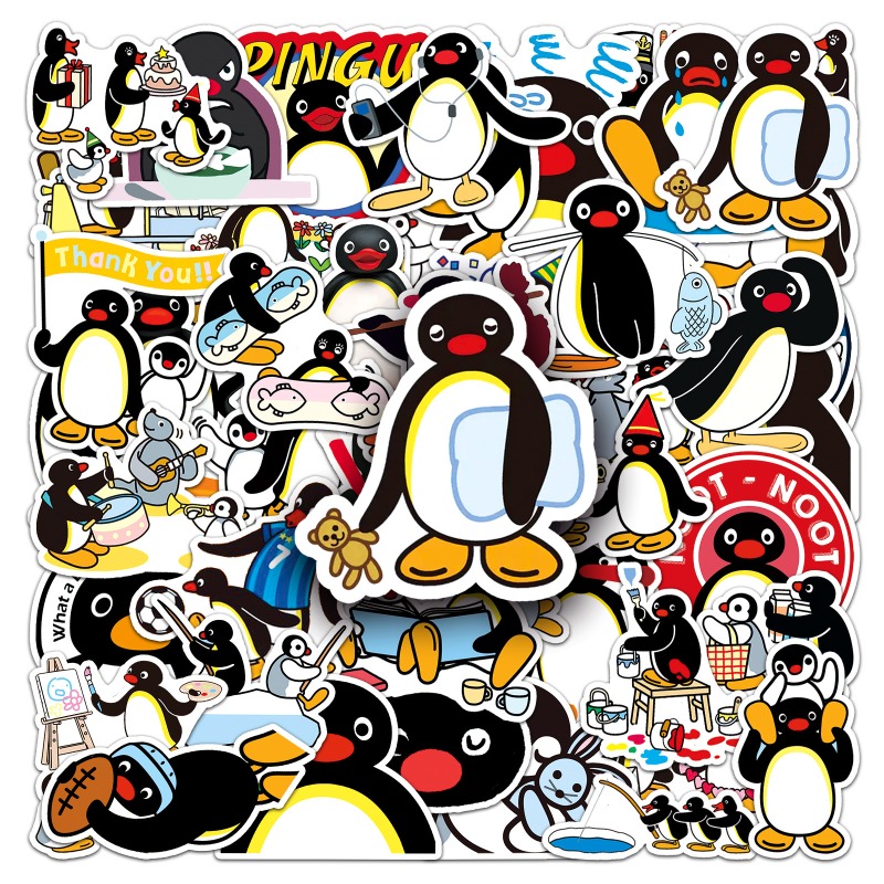 50PCS Hot Cute Pingu Stickers  – Phone Cases Aesthetic Bewertung und Preis