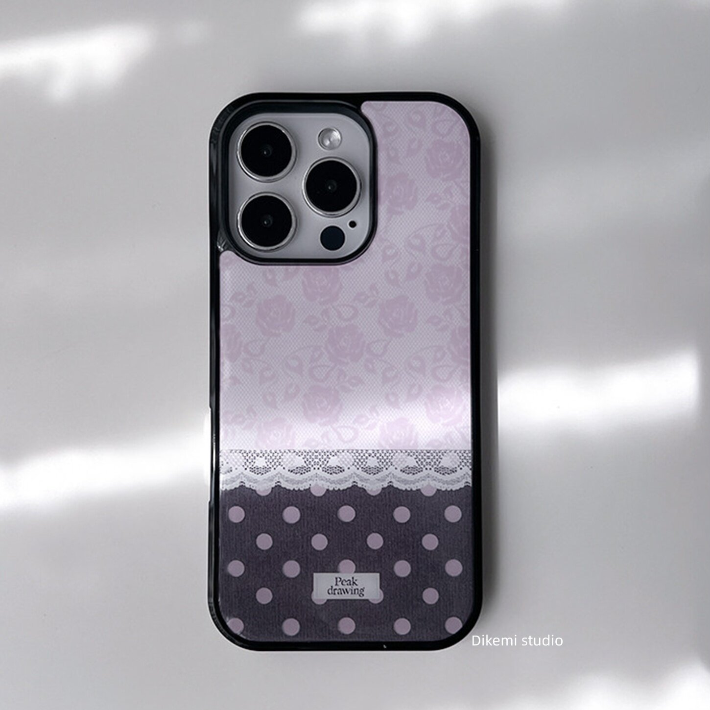 Korean Ins Pink Rose Lace Polk – Phone Cases Polka Dot Bewertung und Preis