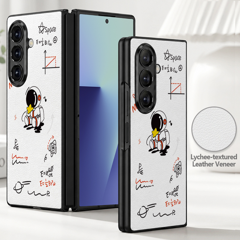 Cartoon Astronaut Printed PU L – Phone Cases Z Fold 5 Bewertung und Preis