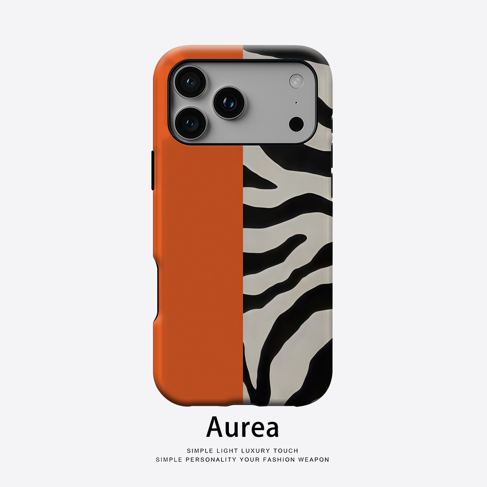 Orange Black Zebra Color Block – Phone Cases Zebra Bewertung und Preis